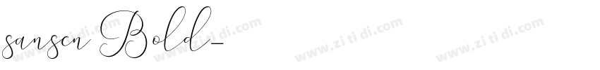 sanscn Bold字体转换